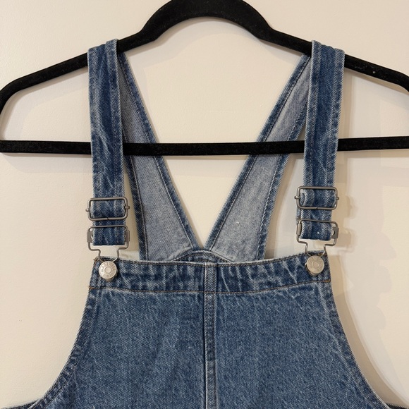 Madewell women’s short overalls in blue denim size small - Picture 2 of 9
